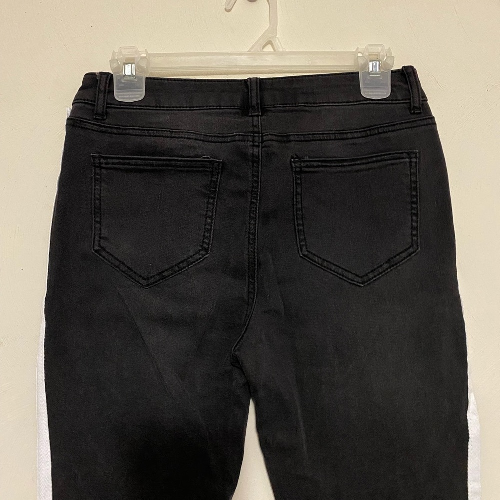 Striped Side Ripped Jeans - Picture 5 of 6